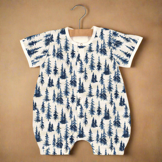 Indigo Forest Bamboo Mini Romper