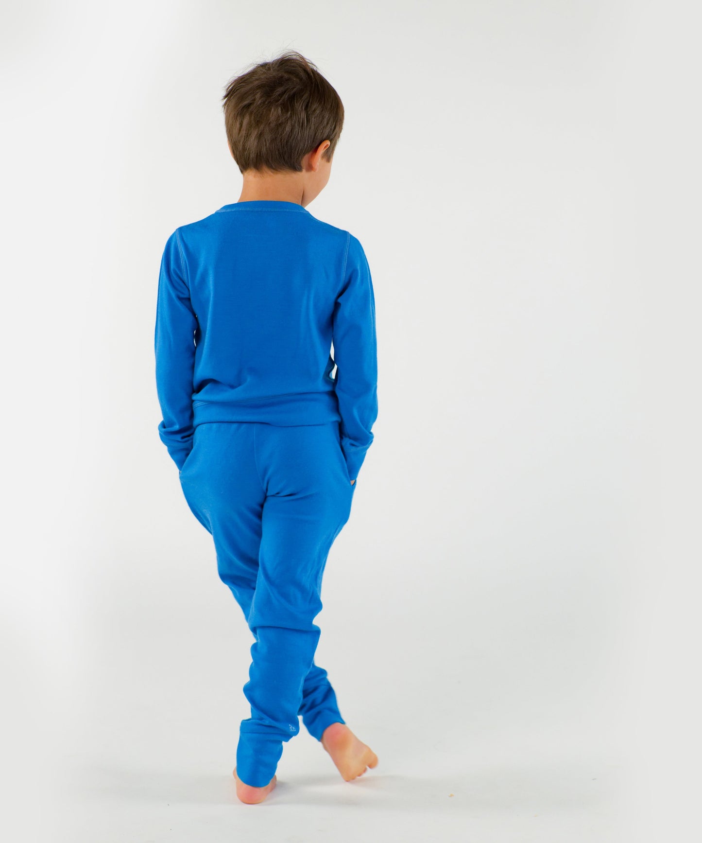 Kids Crew and Jogger Set – 100% Merino Wool – Unisex Mid Layer