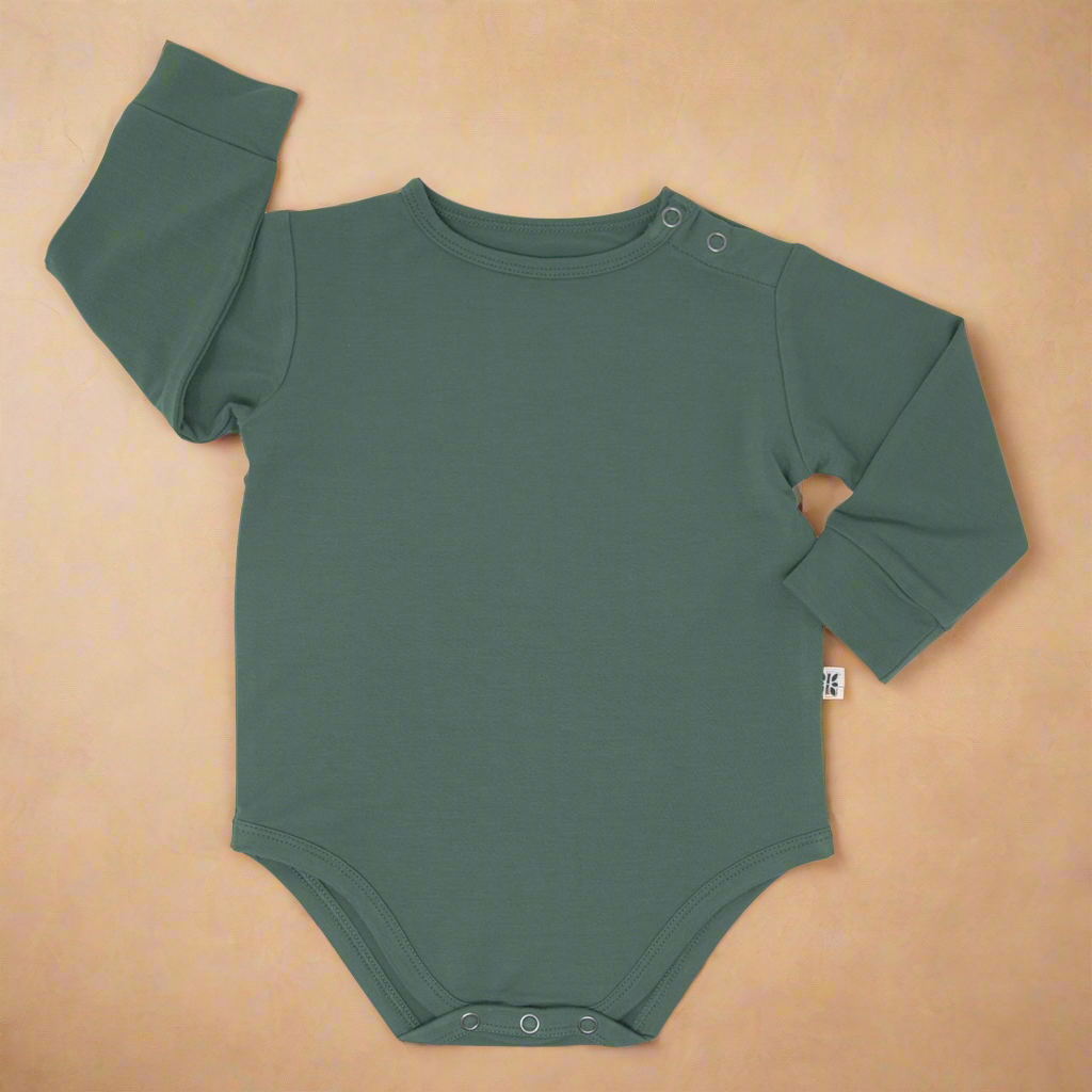 Hunter Green Long Sleeve Bodysuit