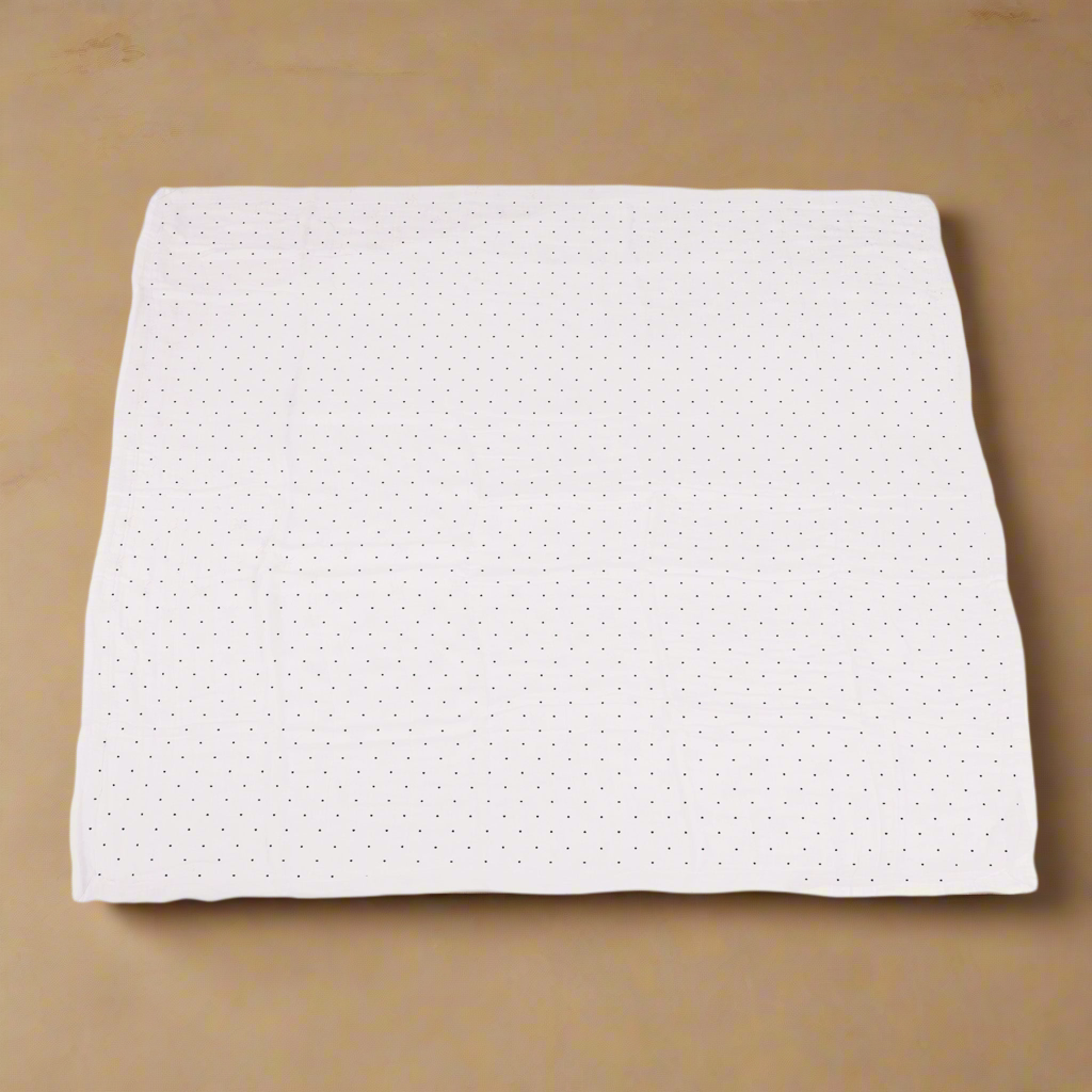 Canyon Sunset Flowers and White Polka Dot Blanket