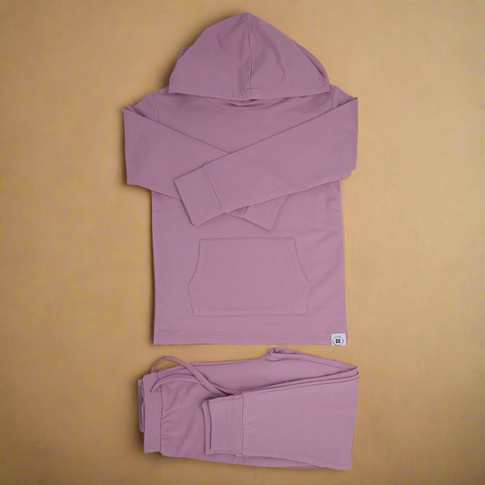 Petunia Pink Hooded Jogger Set