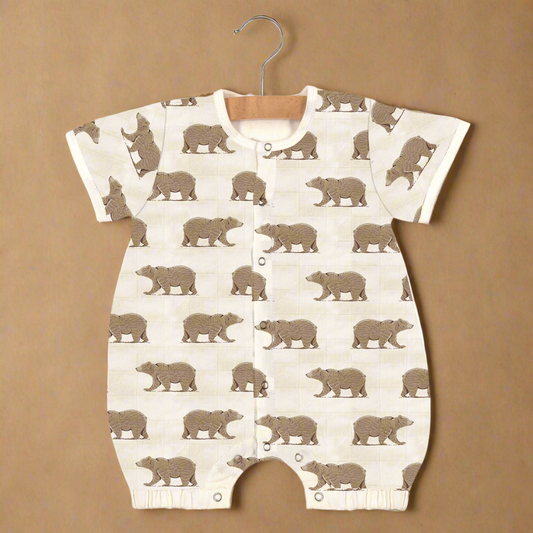 Goodnight Bear Bamboo Mini Romper