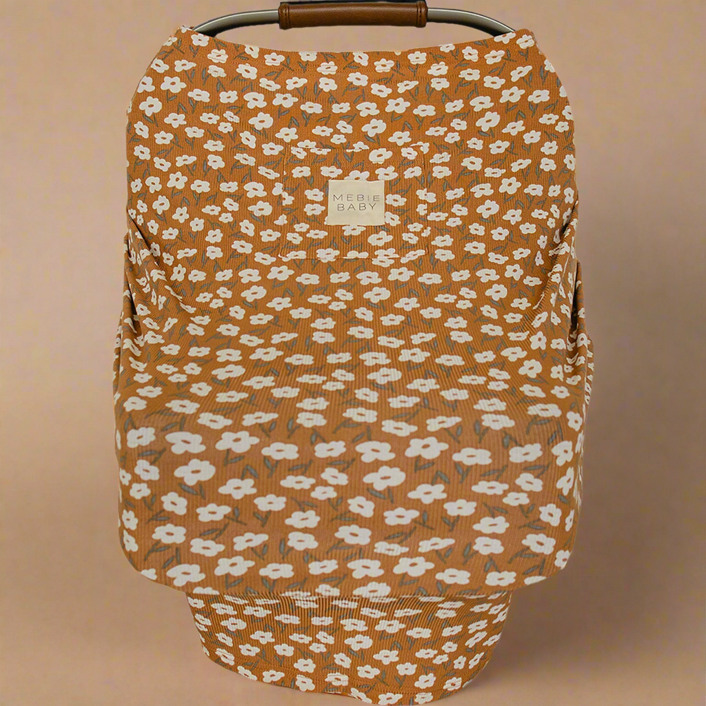 Mustard Floral Bamboo Multi-Use Cover