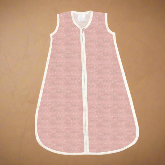 Pink Pearl Polka Dot Bamboo Sleep Sack