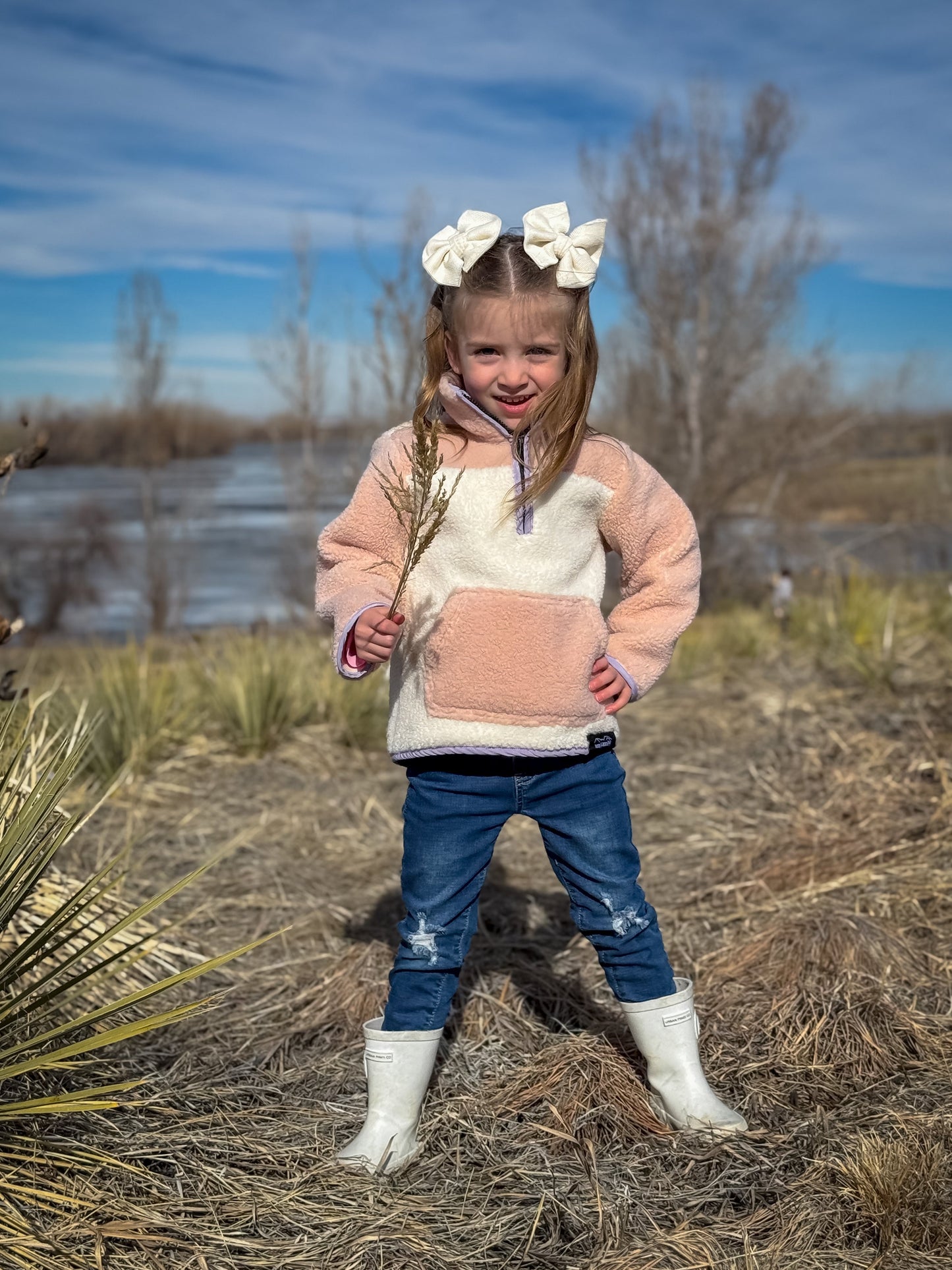 Blush Pink Sherpa Pullover