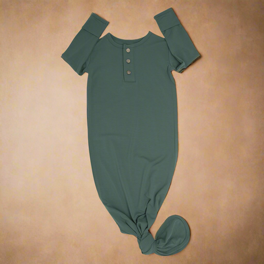 Hunter Green Knotted Gown
