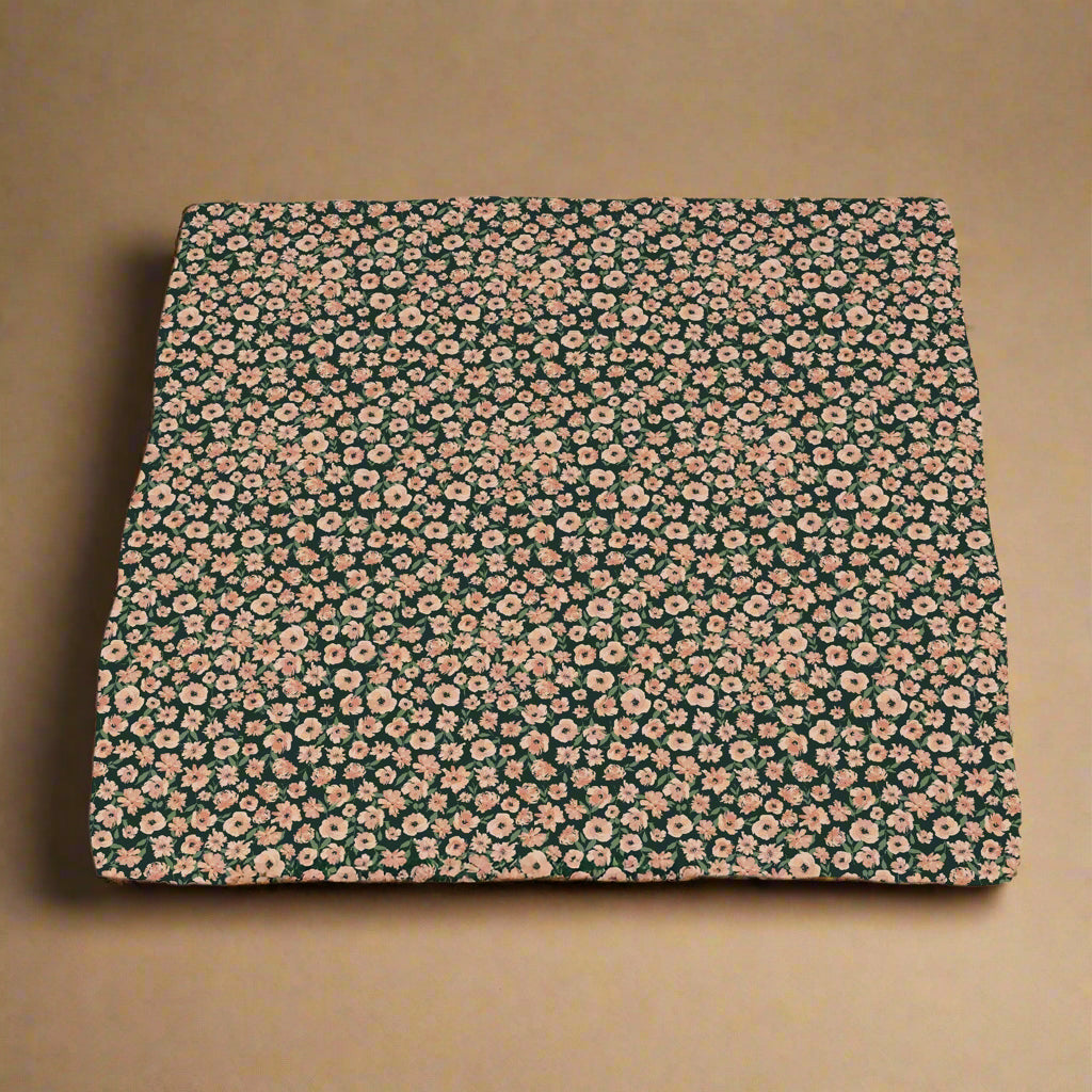 Canyon Sunset Flowers and White Polka Dot Blanket
