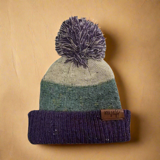 Puff knit beanie