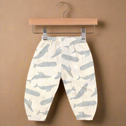 Whales Bamboo Mini Pants