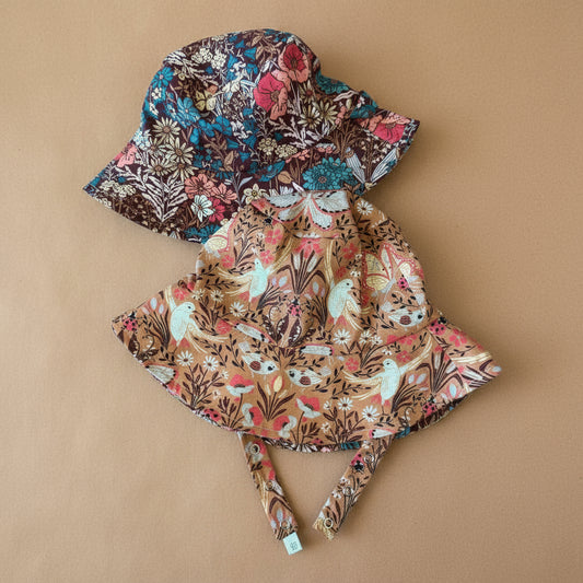 Bucket hat in Organic Golden Meadow