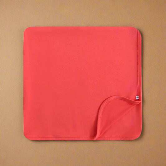 Berry Red Bamboo Swaddle Blanket