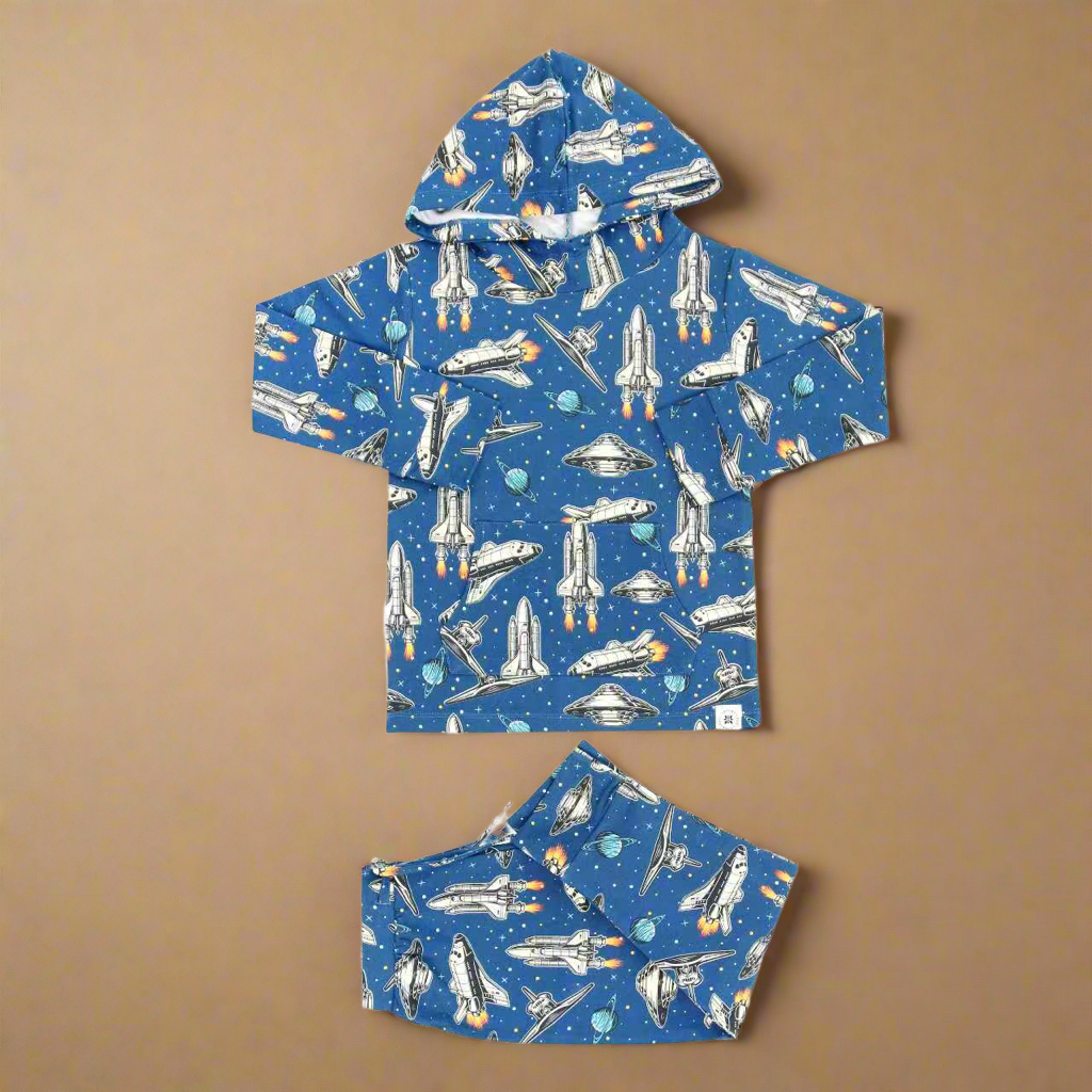 Spaceship Hooded Jogger Set