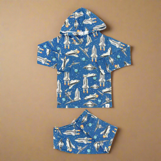 Spaceship Hooded Jogger Set
