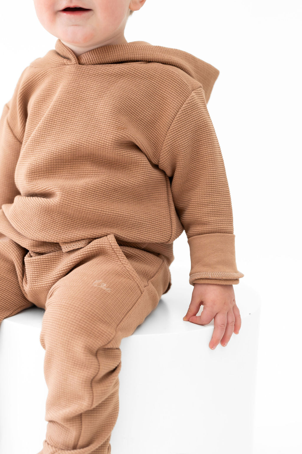 Umber Waffle Knit Joggers
