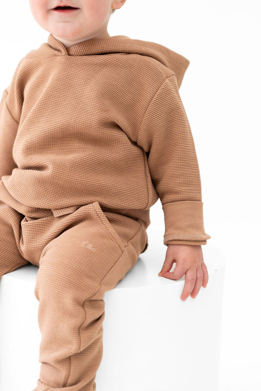 Umber Waffle Knit Joggers
