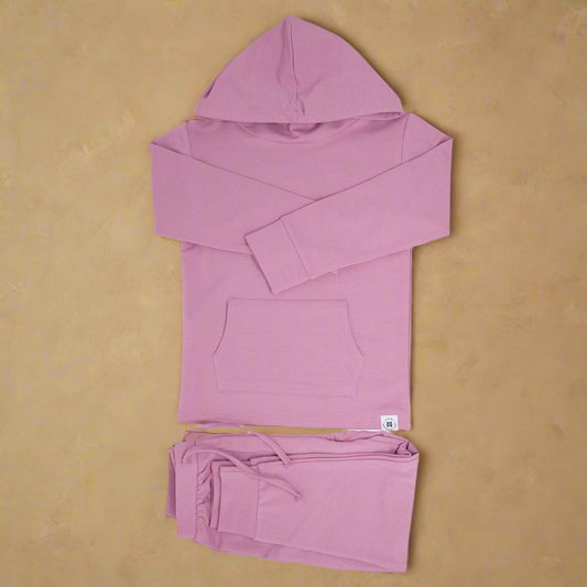 Lotus Pink Hooded Jogger Set