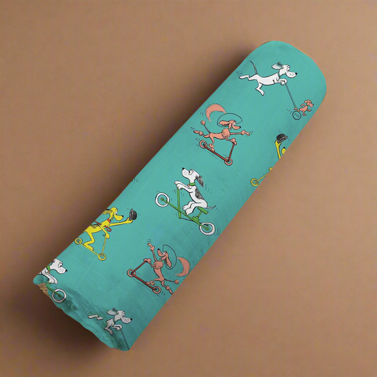 Go, Dog. Go! Bamboo Muslin Swaddle