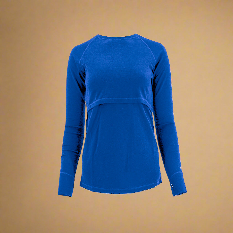 Nursing Long Sleeve - 100% Merino Wool -  Baselayer