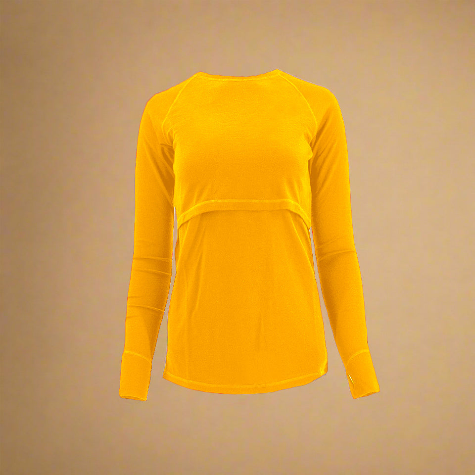 Nursing Long Sleeve - 100% Merino Wool -  Baselayer