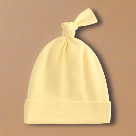 Happy Yellow Baby Beanie Hat