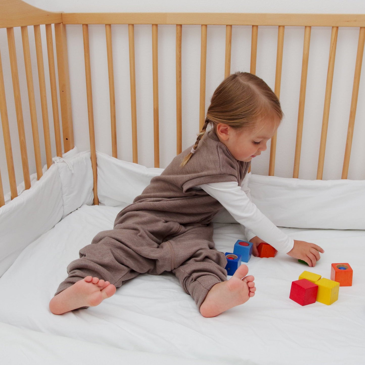 2 Layer Merino Wool Sleep Sack - Mele Beige