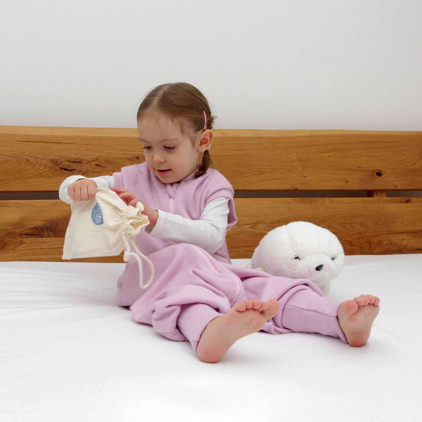 2 Layer Merino Wool Sleep Sack - Rose Pink
