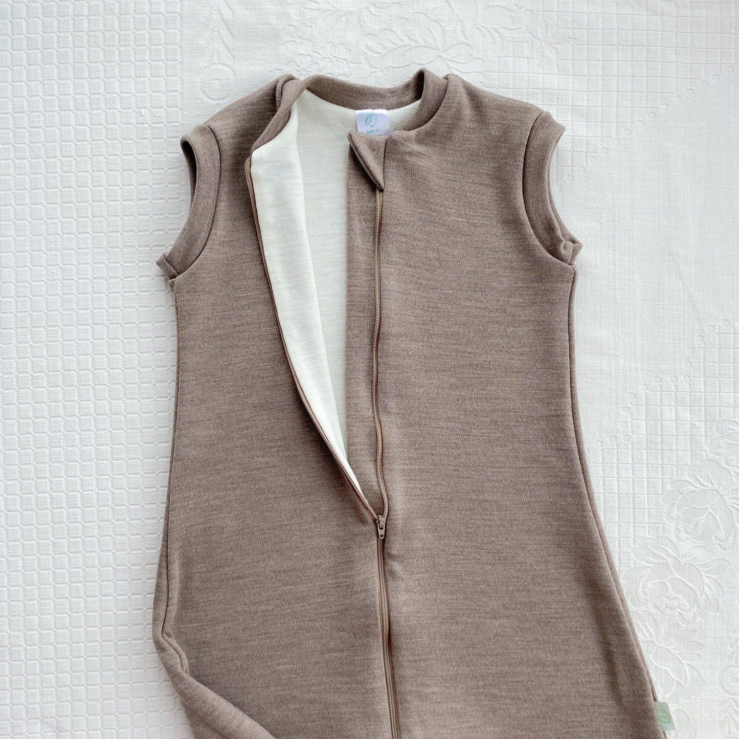 2 Layer Merino Wool Sleep Sack - Mele Beige