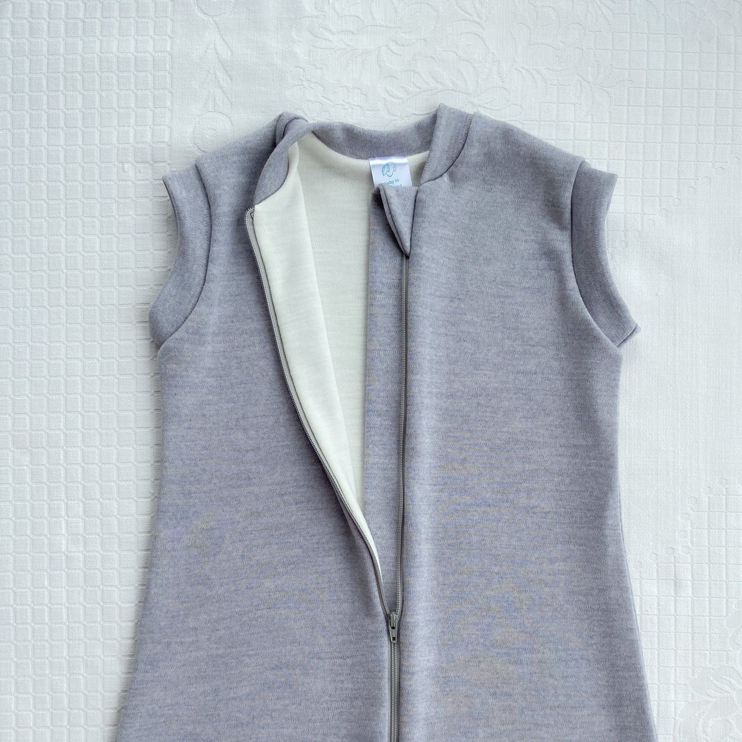 2 Layer Merino Wool Sleep Sack- Silver Gray