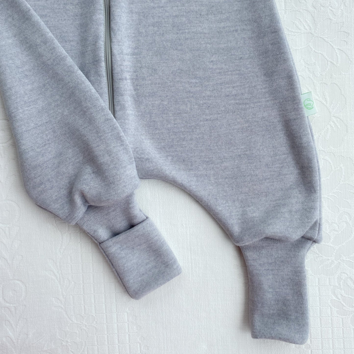 2 Layer Merino Wool Sleep Sack- Silver Gray