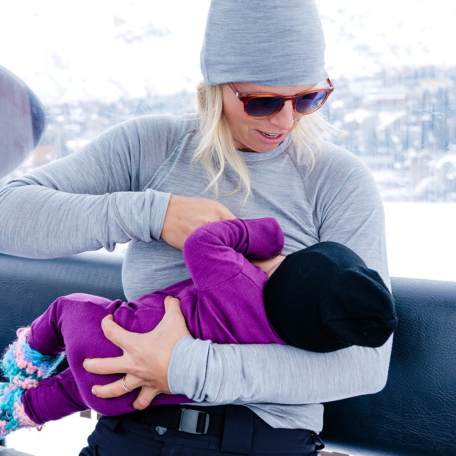 Nursing Long Sleeve - 100% Merino Wool -  Baselayer