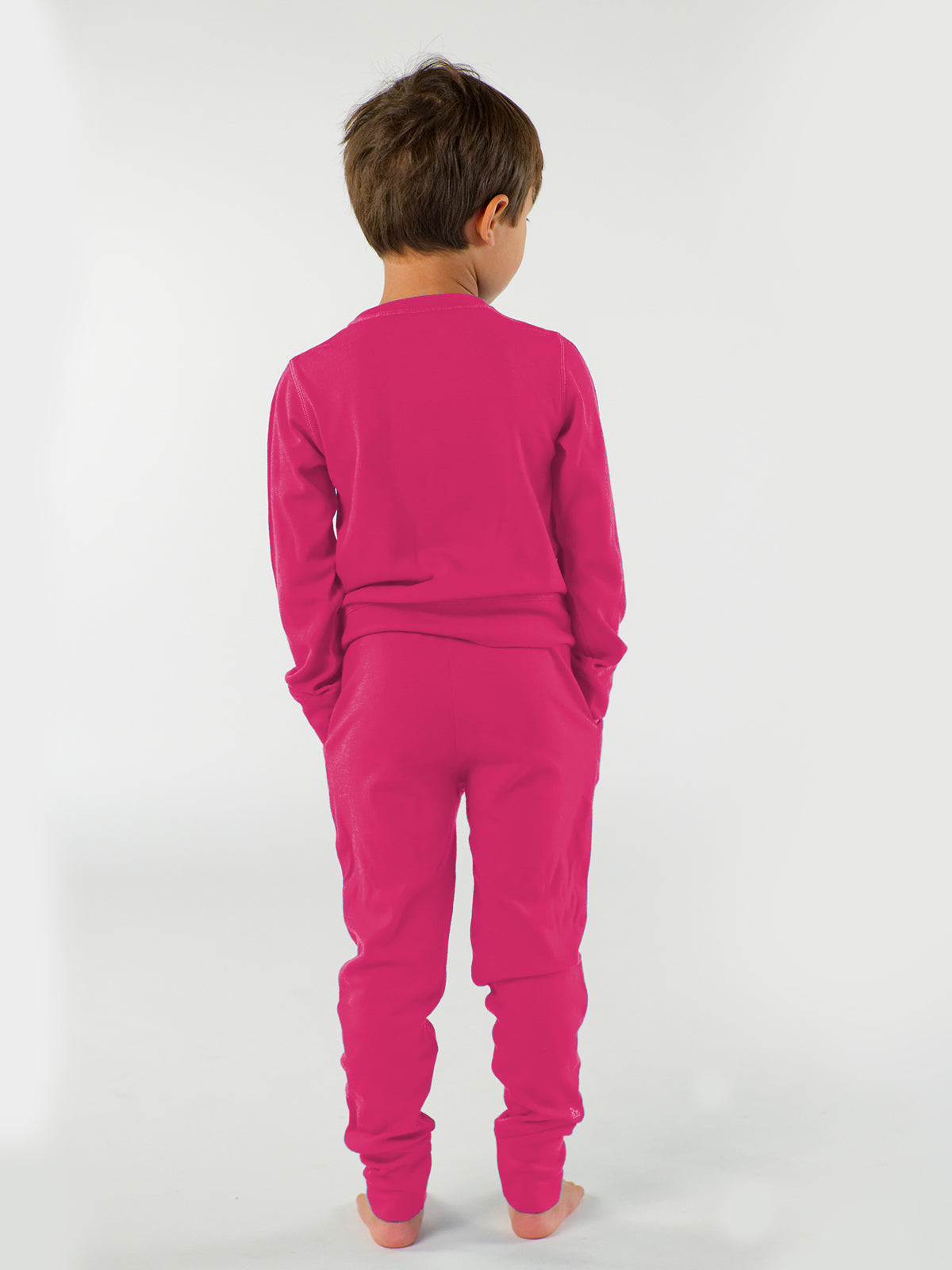 Kids Crew and Jogger Set – 100% Merino Wool – Unisex Mid Layer