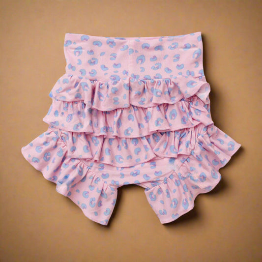 Lillian Leopard Bamboo Ruffle Bummies