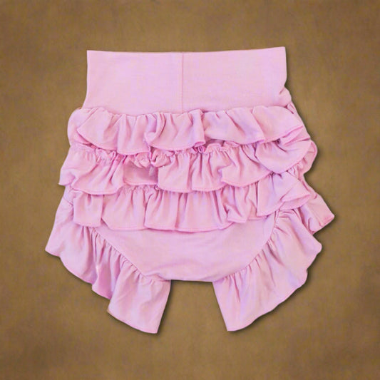 Lillian Pink Bamboo Ruffle Bummies