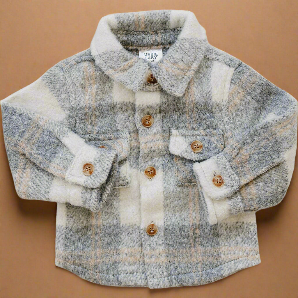 Grey Plaid Shacket