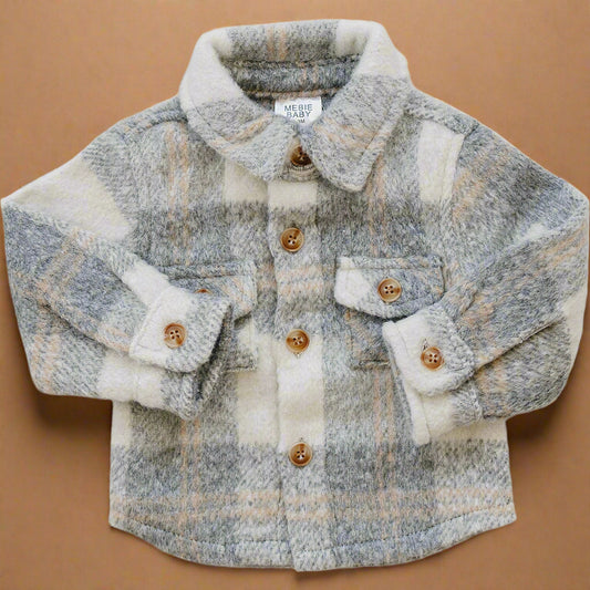 Grey Plaid Shacket