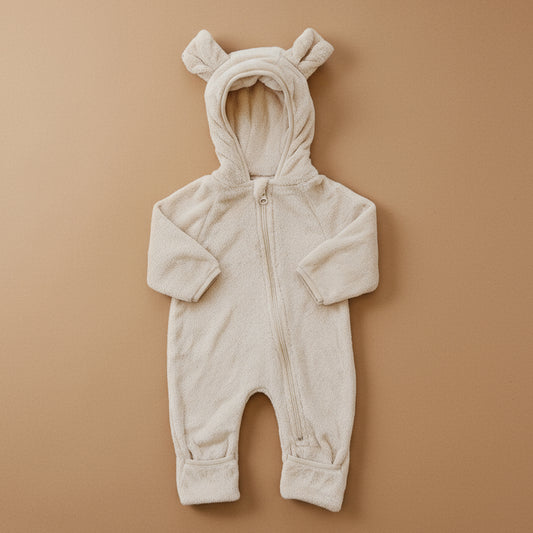 Fleece Bear Hooded Zipper