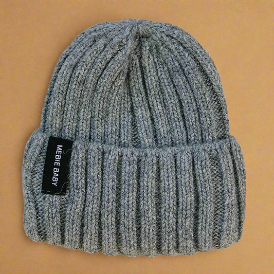 Grey Chunky Knit Beanie