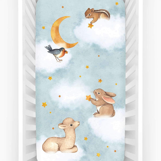 Goodnight Wonderland Standard Size Crib Sheet