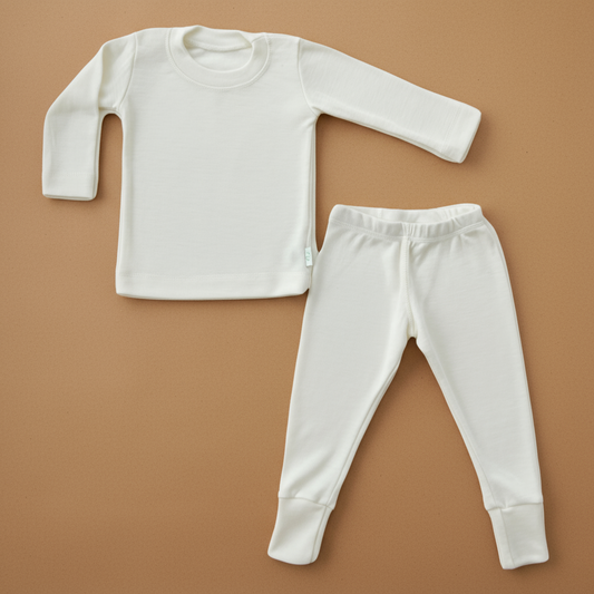 Merino Thermal Base-layer Set - Off-White