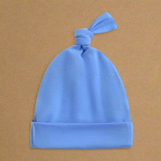 Pure Blue Baby Beanie Hat