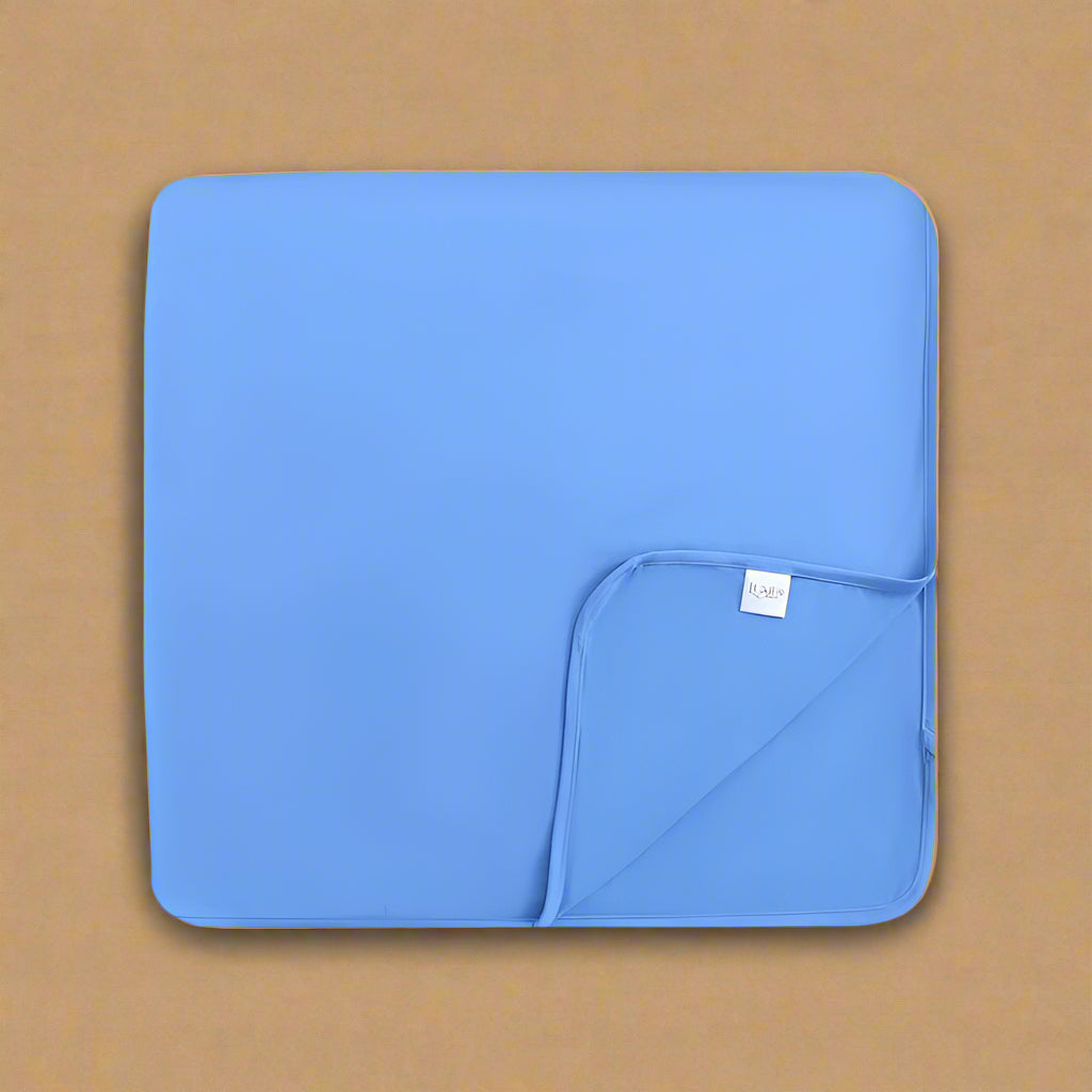 Pure Blue Bamboo Swaddle Blanket