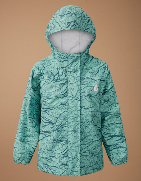 10K Packaway Rainshell - Winter Woods