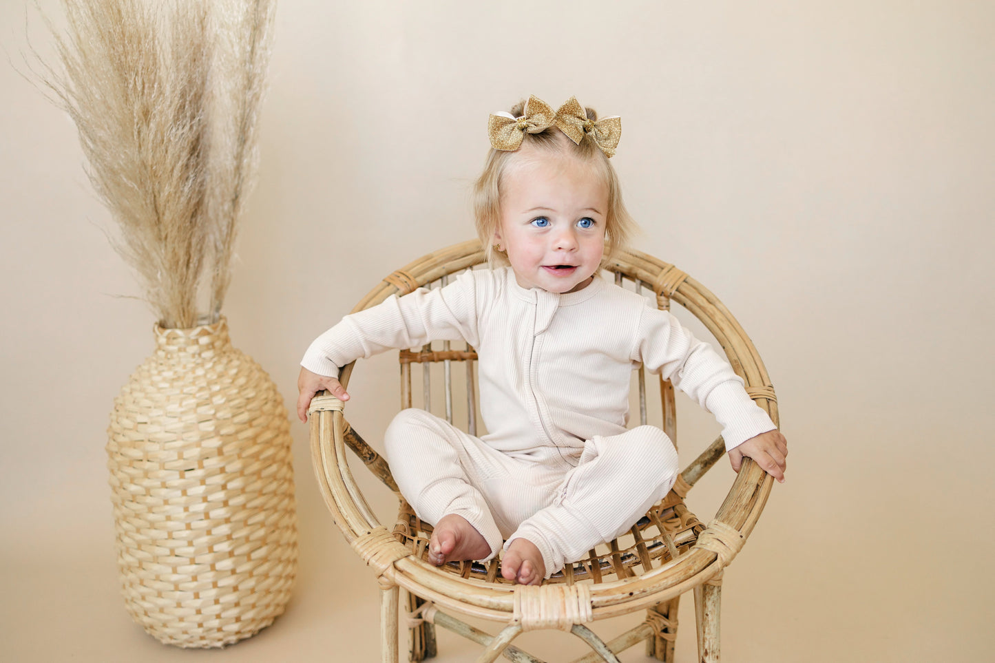 Solid Ribbed Bamboo Zippy Romper