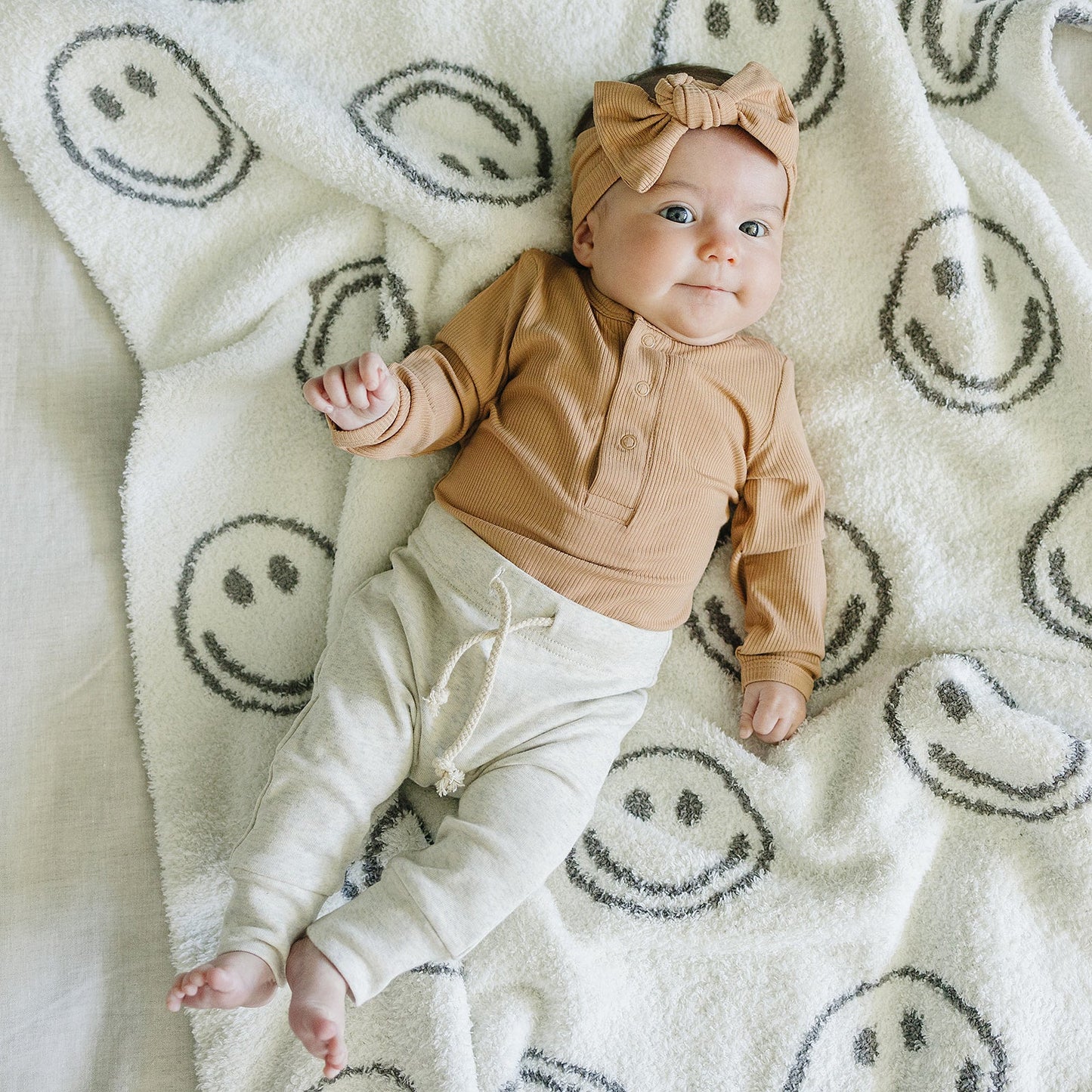 Carmel Bamboo Snap Long Sleeve Ribbed Bodysuit