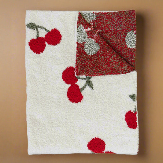 Cherry Plush Blanket