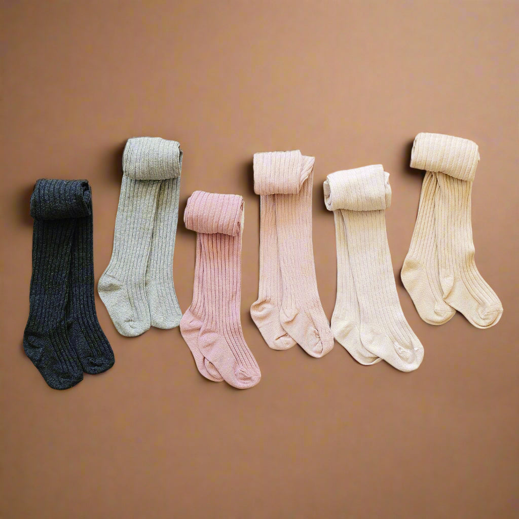 Mebie Baby Ribbed Tights