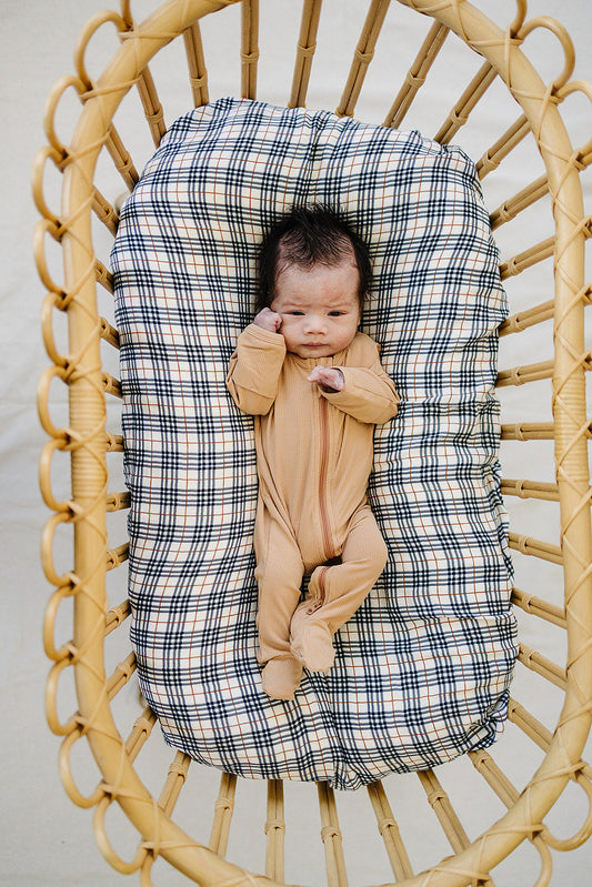 Carmel Ribbed Bamboo Zipper