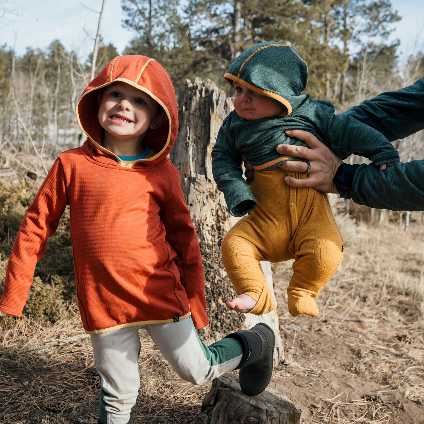 TUMBLER - Toddler Grid Fleece Hoodie