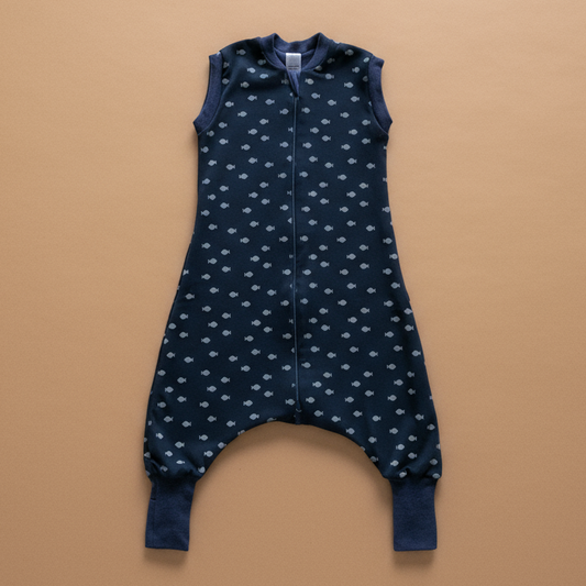 SLEEP SACK WITH OPEN LEGS - dark ocean