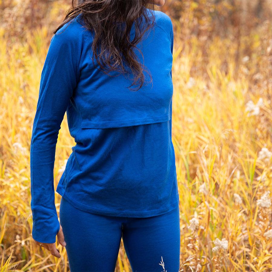 Nursing Long Sleeve - 100% Merino Wool -  Baselayer